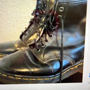 Doc Martens Vintage Women’s Black Leather Boots Made in England UK 6/W8